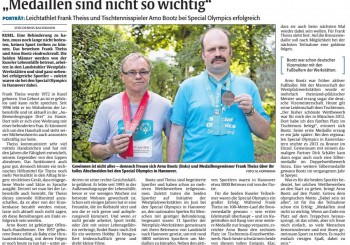 Erfolgreiche Teilnahme an den Special Olympics