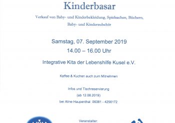 KINDERBASAR im September…. jetzt anmelden!