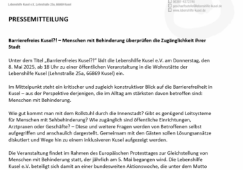 Barrierefreies Kusel?! – Menschen mit Behinderung überprüfen die Zugänglichkeit ihrer Stadt