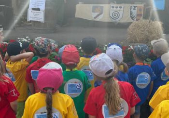 Vorschulkinder der Integrativen Kita der Lebenshilfe Kusel auf dem Kirkeler Burgsommer!