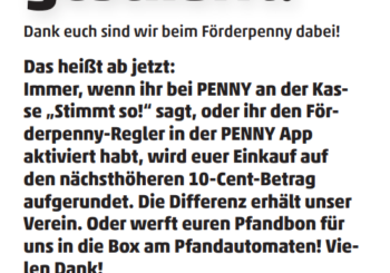 Unterstützt uns beim Förderpenny!